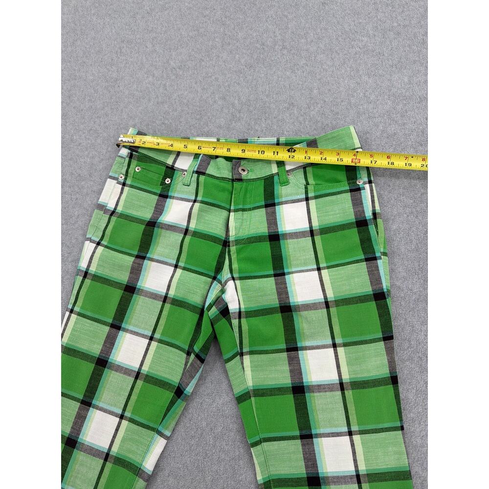 Loudmouth Women’s Green Plaid Golf Pants Cotton Statement Preppy Y2K Size 6 - Picture 5 of 8
